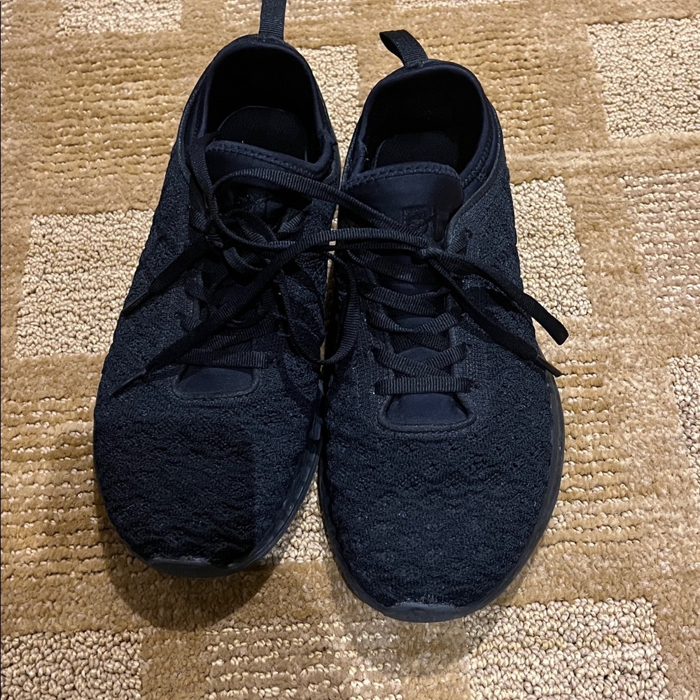Black Knit Sneakers
